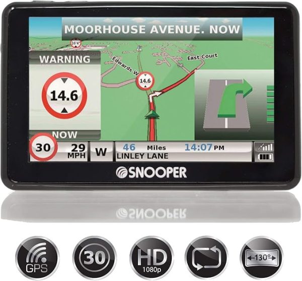 Snooper TRUCKMATE SC5900 DVR G2 Truck Sat Nav UK with Live Traffic and Built in Dash Cam Front - HGV Sat Nav Trucks UK 2024 - Lorry Sat Nav UK