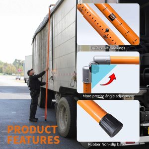 heninhill Truck Height Stick 15FT/4.6m, Load Height Measuring Stick Telescopic with Carry Bag for Trucks Trailers Caravans
