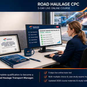 Road Haulage Transport Manager CPC 5-day live online course with tutor-led training, exam preparation and study materials